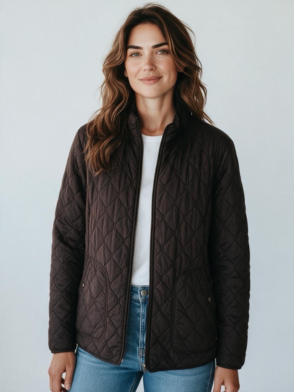 Eddie Bauer Quilted Lightweight Jacket - Black